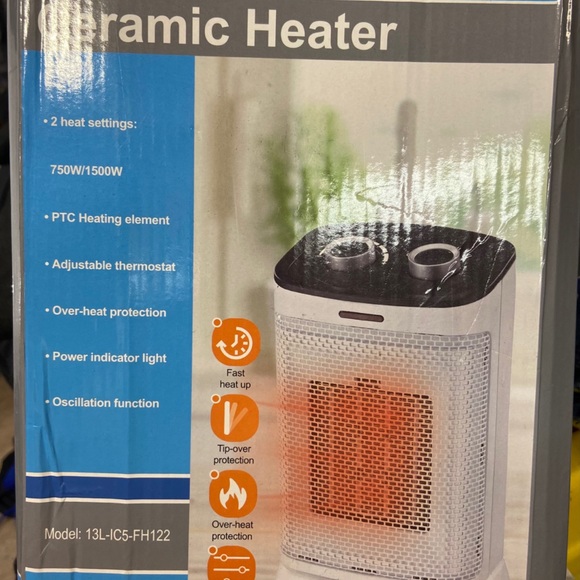 Ceramic Heater 1500W - Picture 2 of 3